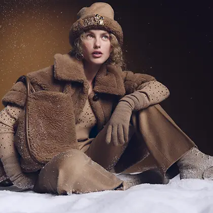 Zibeline camel Olimpia Jacket, ultramarine | Max Mara